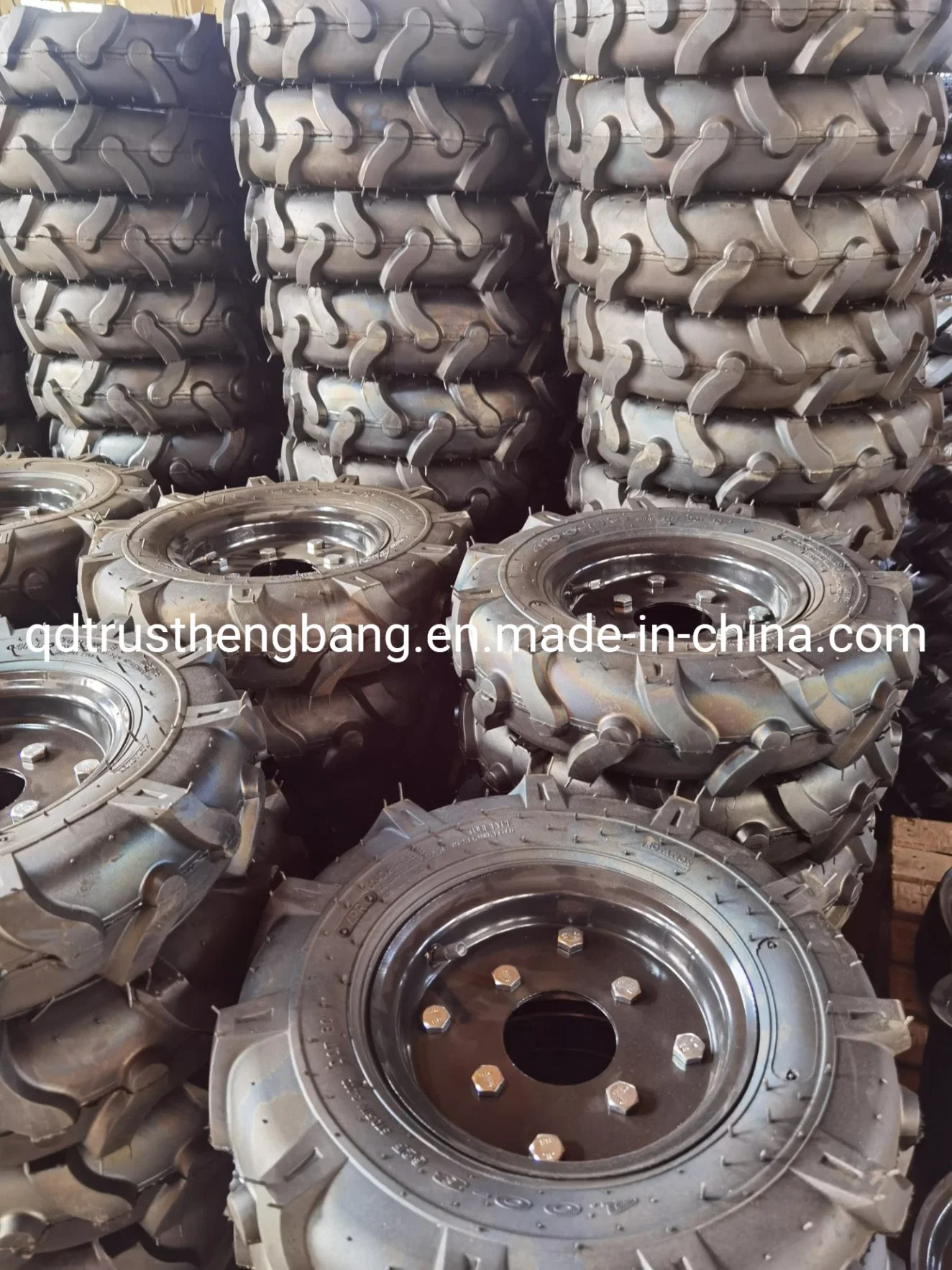 4.00-8 4.00-10 Small Tractor Pneumatic Rubber Wheel