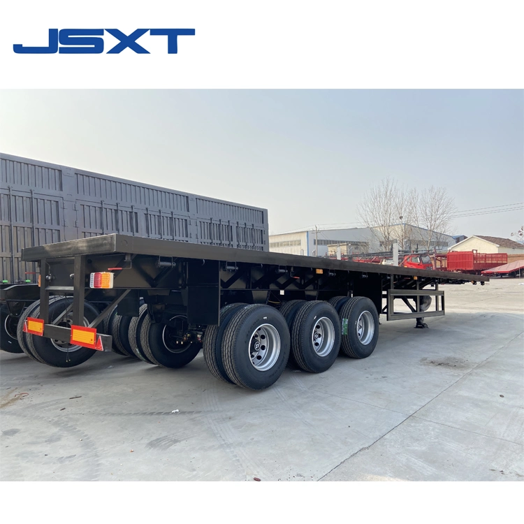 High quality/High cost performance  Coupled Flatbed Semi-Trailer Logistics Transportation Cargo