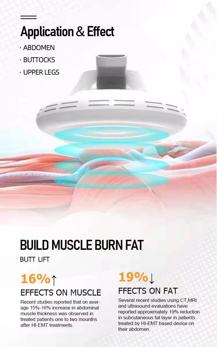 Hot Sale 2 Handles Hiemt RF Muscle Sculpt Fat Reduce Fat Reduction Muscle Building Emslim with RF