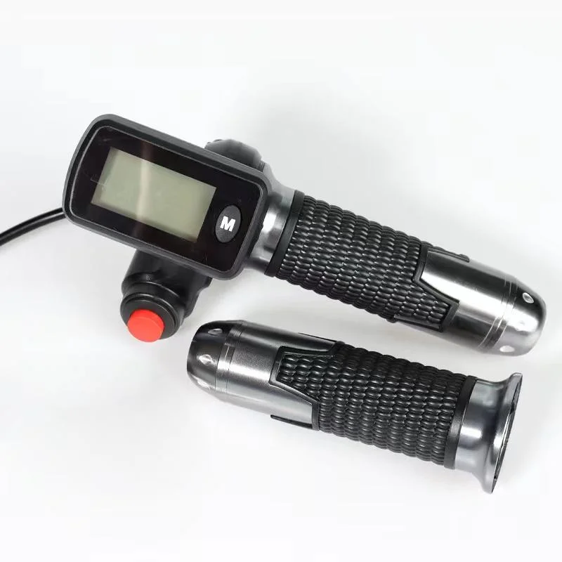 Electric Bike Bicycle Scooter 36V 48V Twist Throttle Power Indicator Key Lock Ebike Thorttle on Sale