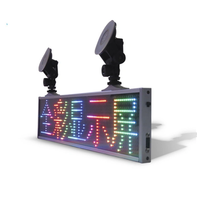 High Brightness WiFi+USB Control Full Color Programmable Car LED Display