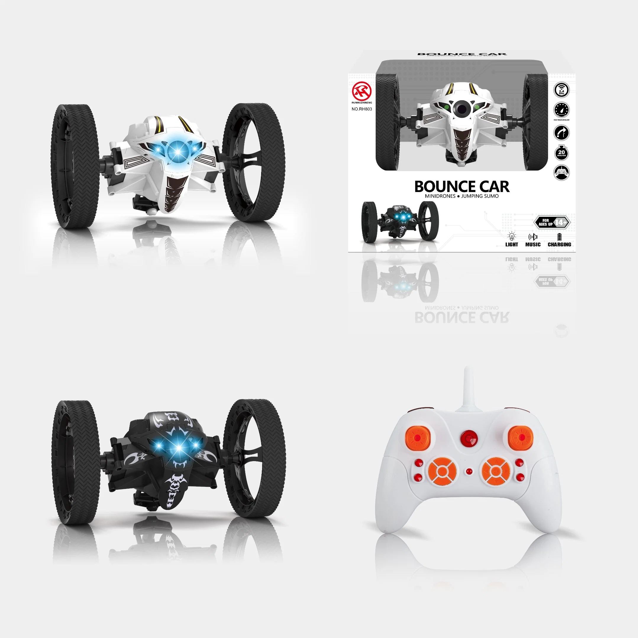 2.4G Remote Control RC Car Electric Vehicle RC Toy with Light and Music