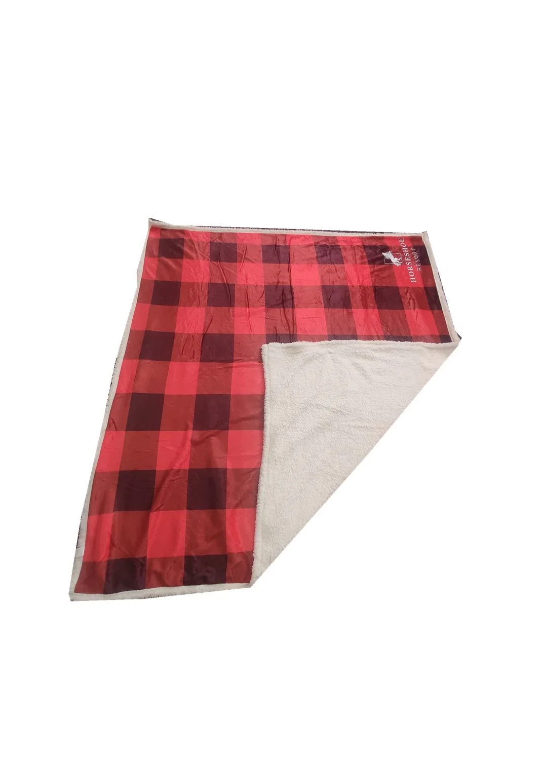 Plaid en molleton Sherpa doux avec taille personnalisée en gros.