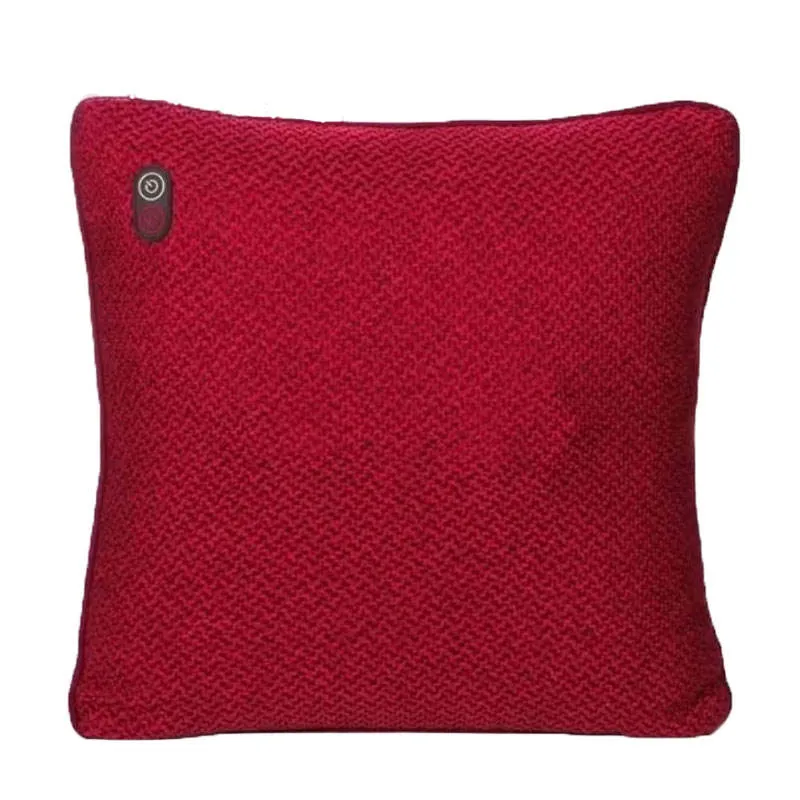 Coussin masseur lombaire à pétrir électrique et couleur unie avec Coussin chauffant à coussin masseur vibrant