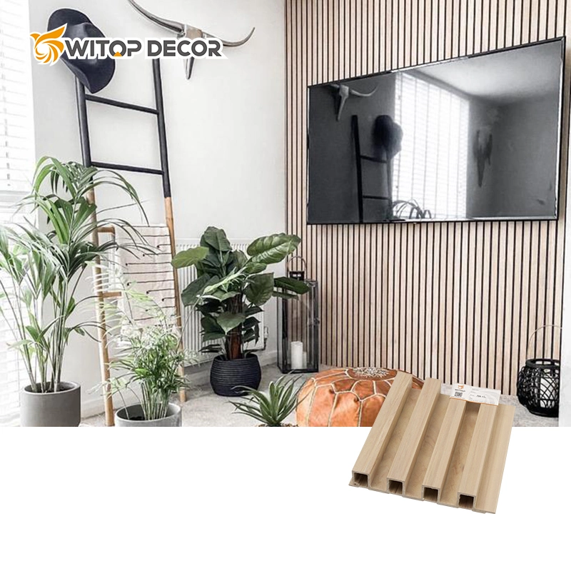 Decoración Witop Venta caliente compuesto de madera de alta resistencia WPC Panel acanalado de plástico que cubre la pared del panel de techo techo