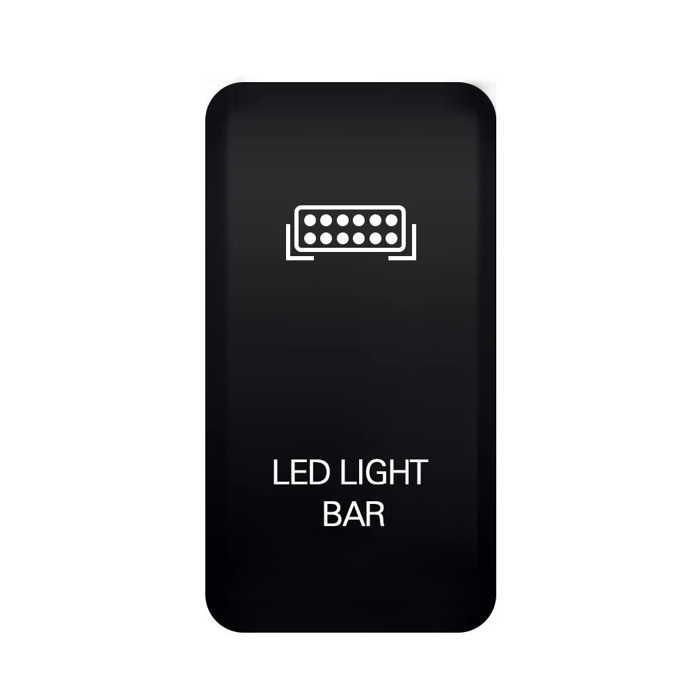 [New] LED Push Button LED Light Bar Symbol for Toyota