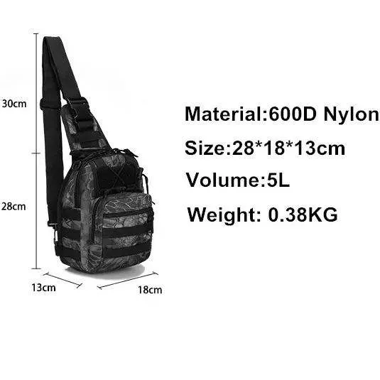 High Volume Oxford Backpack Pouch Men Satchel Shoulder Tactical Sling Pouches Bags