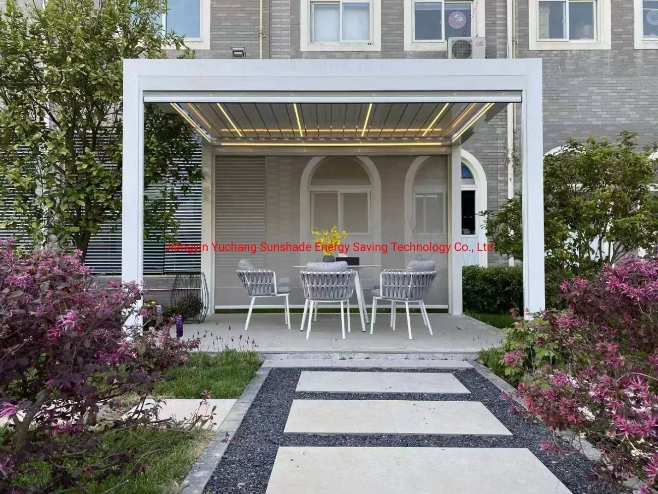 Aluminium Pergola Wasserdichte Gartenlaube Gartenmöbel