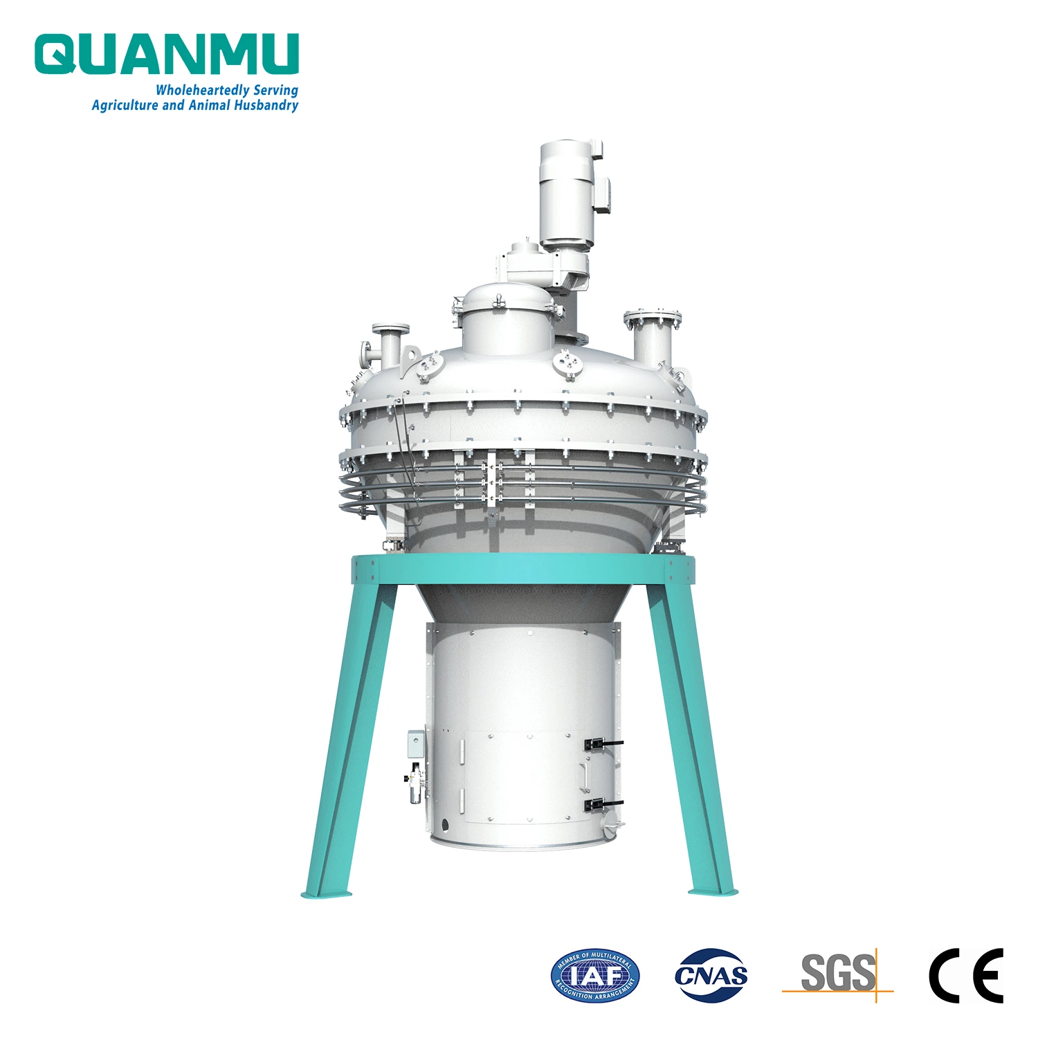 Floating or Sinking Fish and Aquatic Animal Feed Pellet Batch Vertical Screw Type Oil Fat, Enzyme Preparation etc. Liquid Vacuum Sprayer in Spraying Equipment