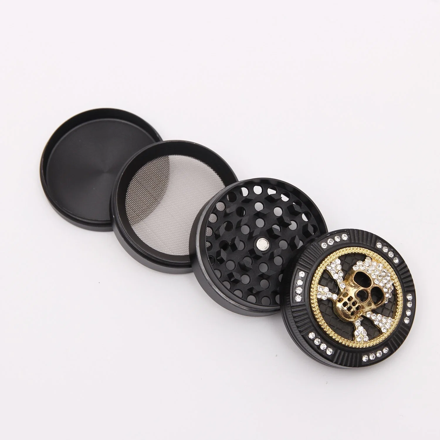 Portable Metal Plastic Custom Logo Smoking Rolling Paper Tobacco Herb Grinder