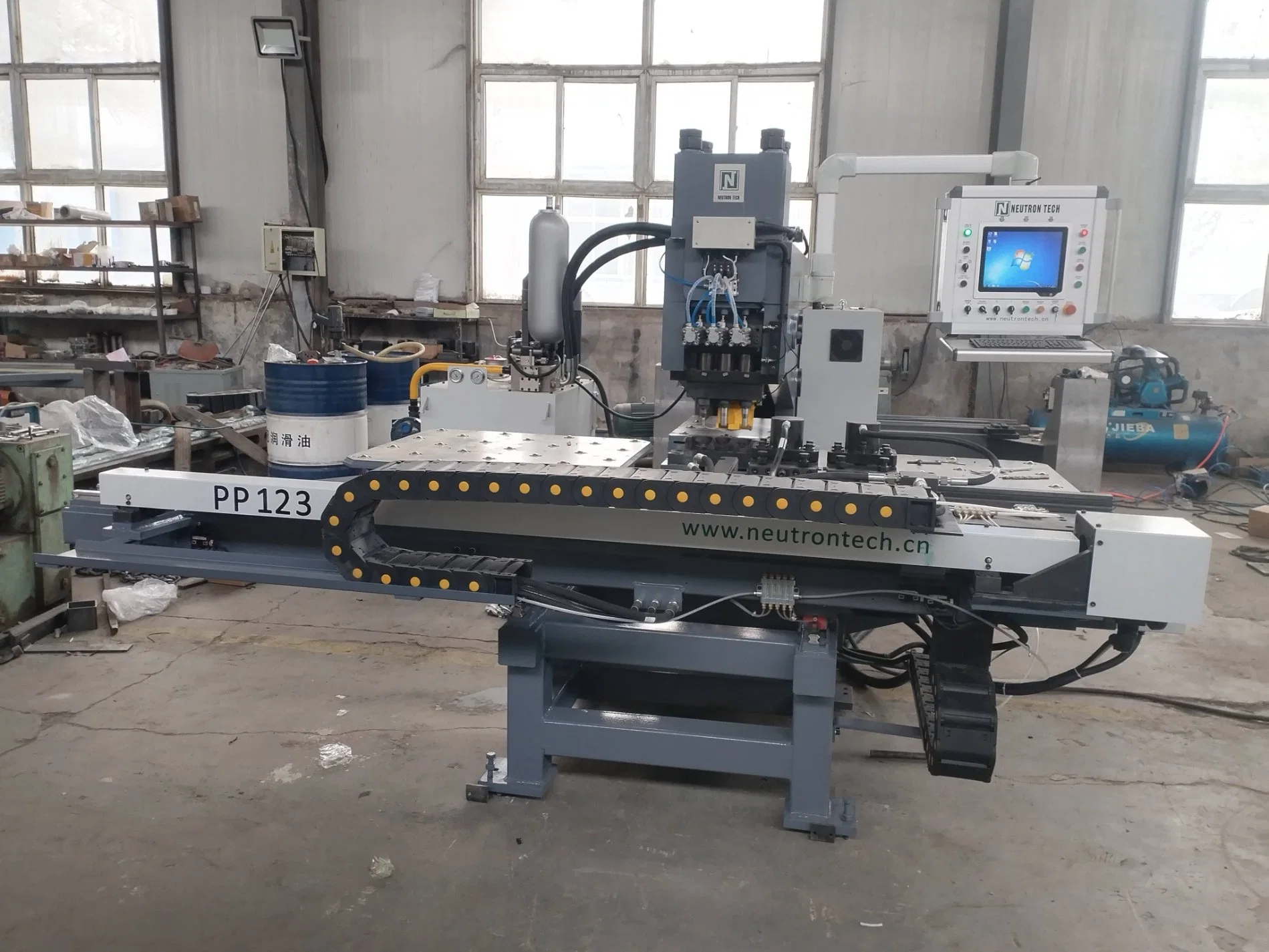 Automatic Plate Punching Marking Machine Hydraulic CNC Machine Metal Punching Line Steel Processing Equipment Tower Transmission Industry