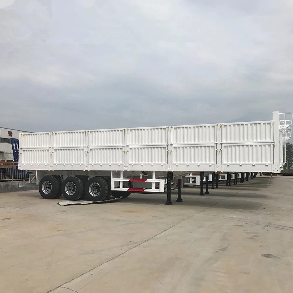 3/4 Axle 50 Ton Sidewall Fence Freight Truck Trailer Semi Trailer