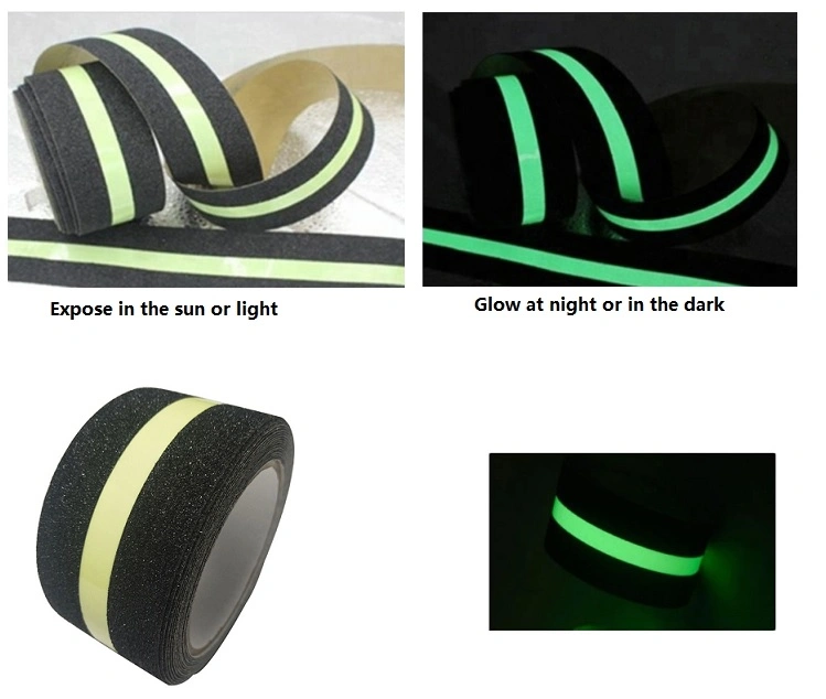 Anti-Slip Tape Glow in The Dark Non-Skid Tape for Safety Walk Preventing Walkway Slipping Accidents