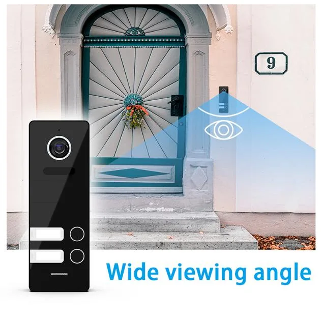 7 Inches Interphone 4 Wires Home Security Video Doorphone