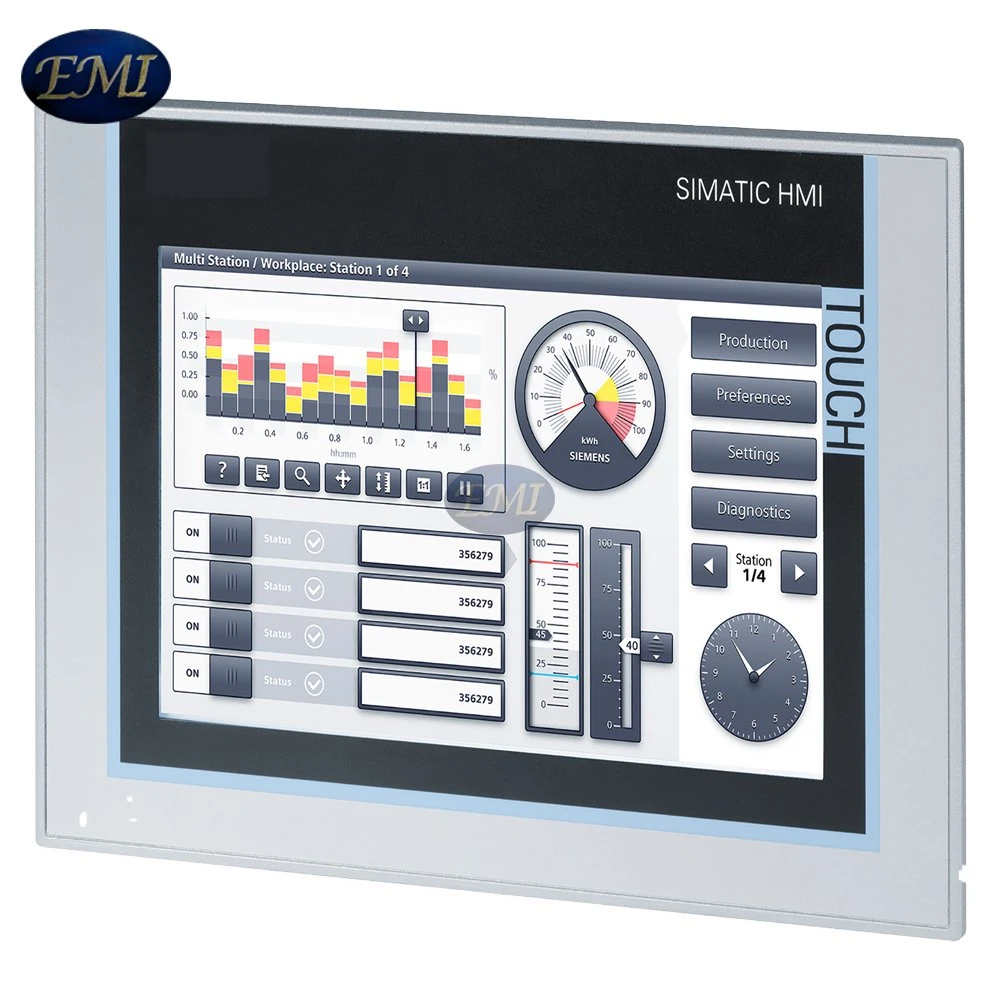 6AV2124-0jc01-0ax0 Simatic Tp900 Comfort Panel Touch Operation 9in Widescreen TFT Display HMI Mpi/Profibus Dp Interface New Unopened