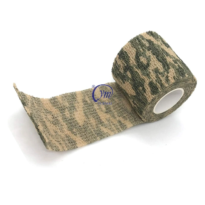 5mx4.5cm Camouflage Self-Adhesive Non-Woven Fabric Wrap Stretch Bandage Stealth Tape