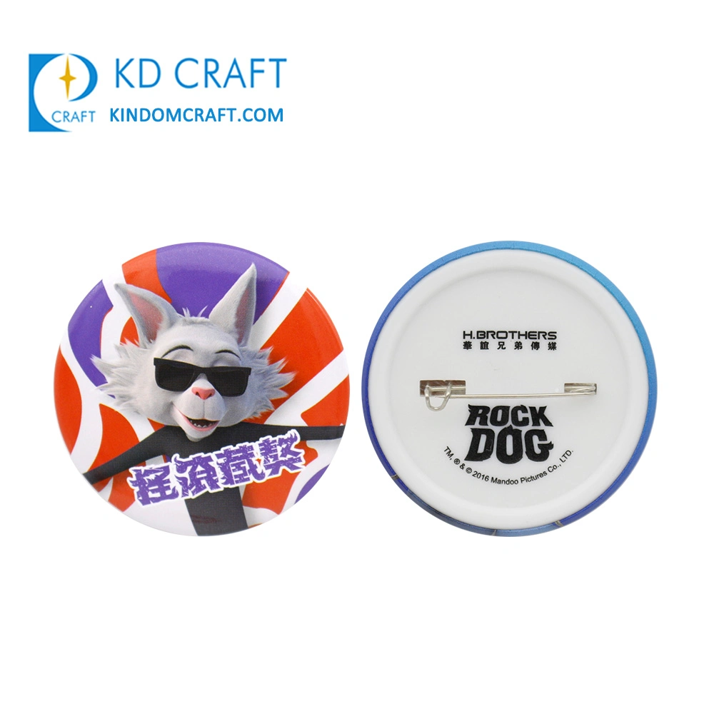 China Manufacturer Custom Made Name Badge Round Logo Pin Button Badge Wholesale/Supplier Magnetic Sheriff's Military Police Plastic Badge No Minimum Order