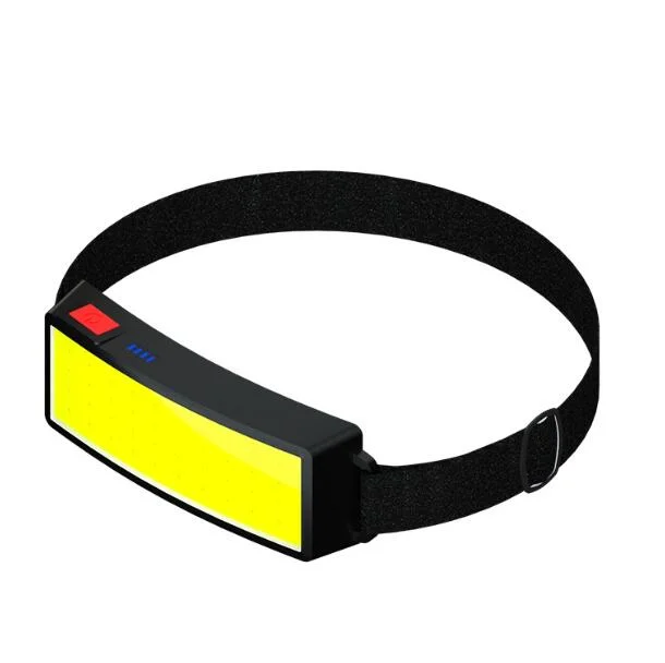 Head Mounted Electric Display COB LED Headlamp Portable USB Rechargeable Head Lamp