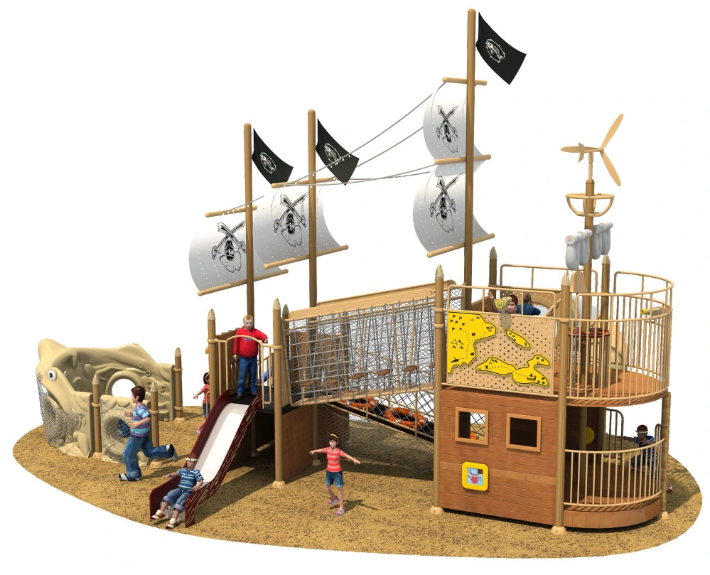 O parque de diversões da série de navios piratas Kids equipamentos de playground