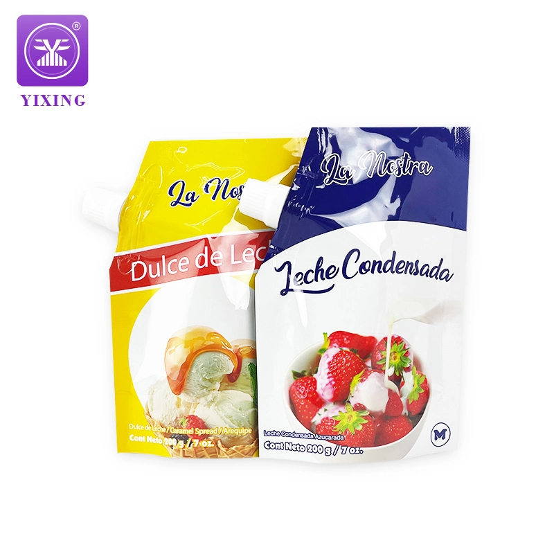 Custom Printed Juice Yogurt Spray Pocket - Bolsa de boquilla de succión