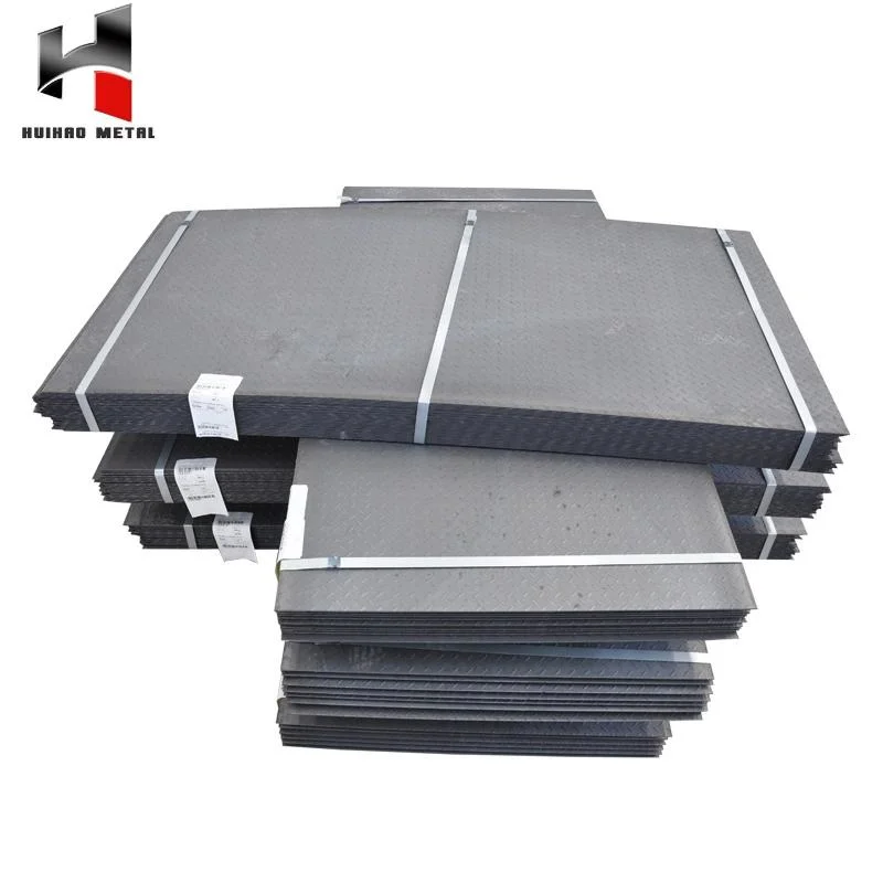 Mild Iron Checkered Metal Chequered Slit Strip Q345 Q235 A36 Q235B Q345b Carbon for Building Material Hot Rolled Steel Coil Sheet Plate