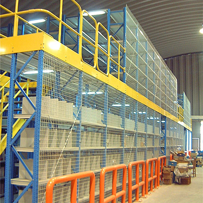 2 Tiers Steel Mezzanine Floor for Industrial Warehouse Storage