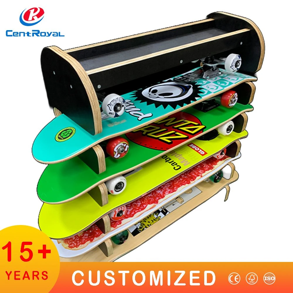 Retail Shop Vertical Wood Floor Stand Sports Surfing Board Display Rack Surfboard Display Rack Skateboard Paddle Board Display Racks Snow Board Display Stand