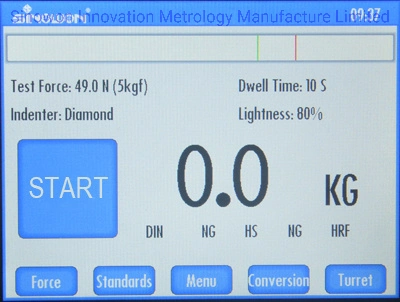 10 kgf dureza Vickers Tester para la profundidad de la capa endurecida eficaz