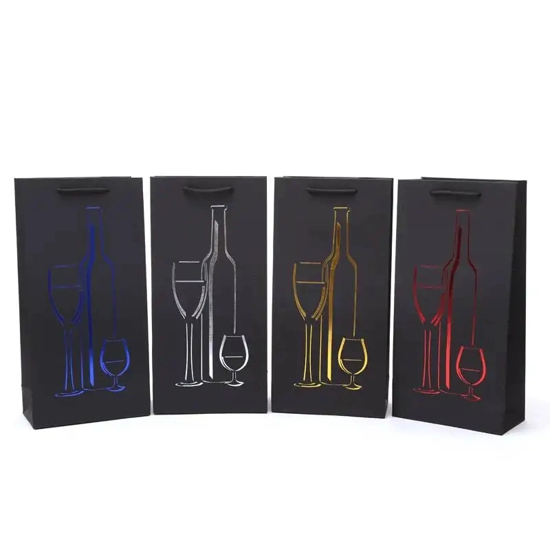 Custom Branded Luxury Rigid Paper Packaging Whiskey Single Bottle Glass Gift Wine Box