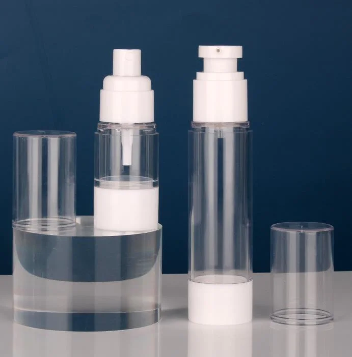 Botella Airless 20ml / 30ml / 50ml como Material botella dispensadora botella de vacío Bomba de loción de pico de pato de cabeza