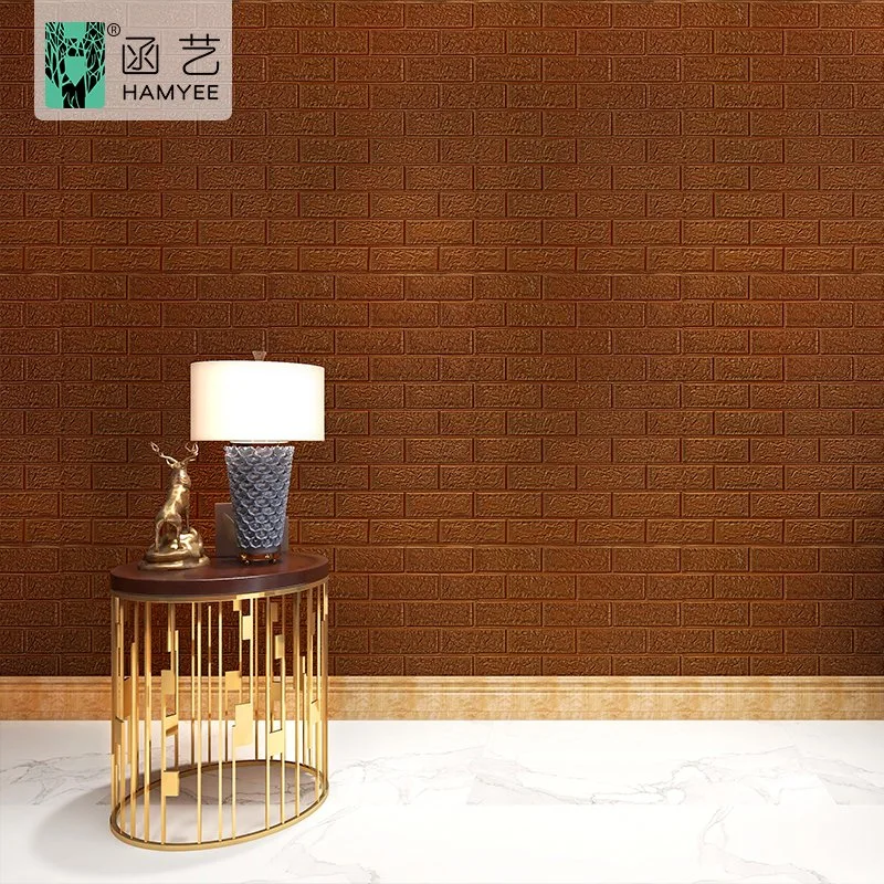 Hot 2021 Soundproof Soft Foam Wallpaper Adhesive 70*77cm Wall Stickers