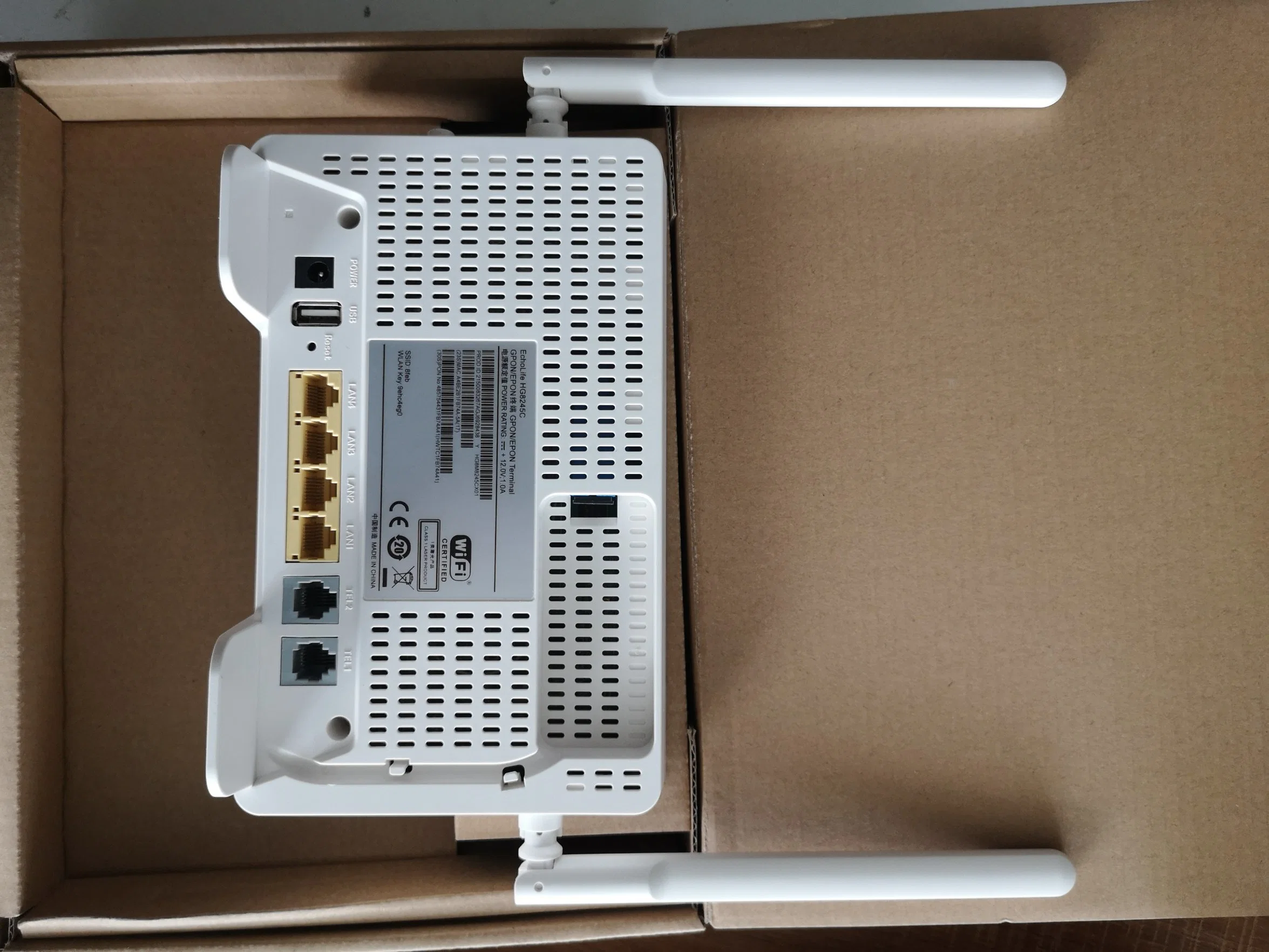 أوكازيون ساخن Hg8245c ONU Gpon Epon Xpon 4fe 1tel WiFi t