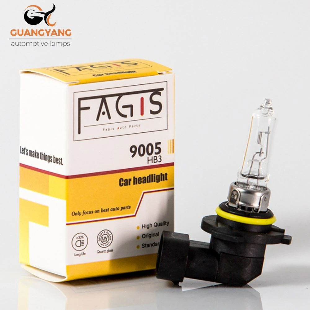 Fagis DOT 9005 Hb3 12V 65W Ampoules de phares de voiture halogènes claires