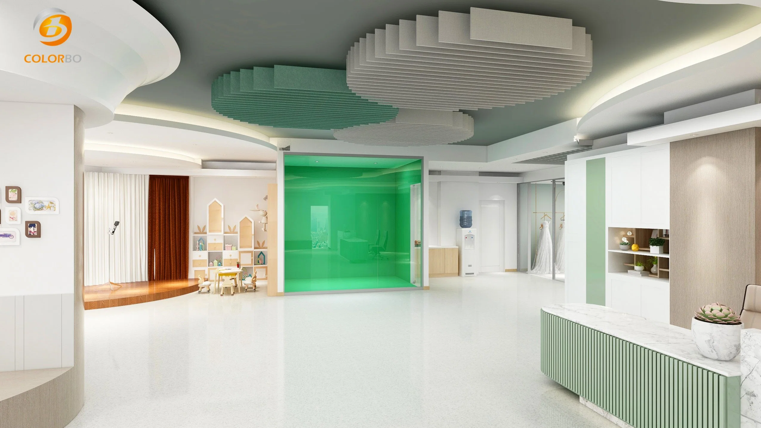 New design Good quality PET acoustic ceiling for office school