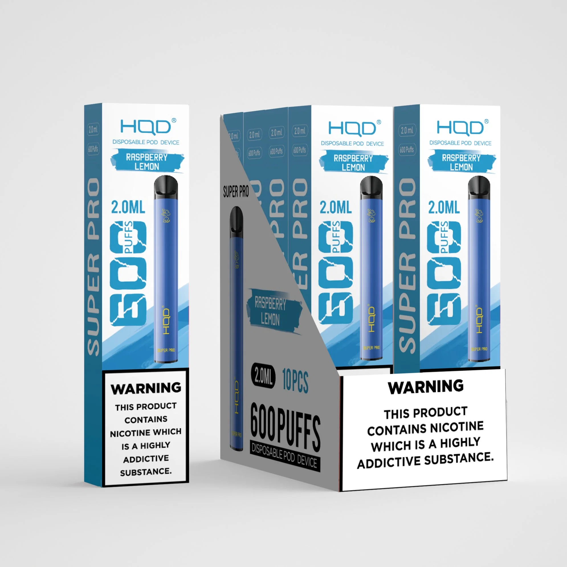 Hqd Vape appareil jetable Mod Pod 600bouffées Super PRO 1688 Puff