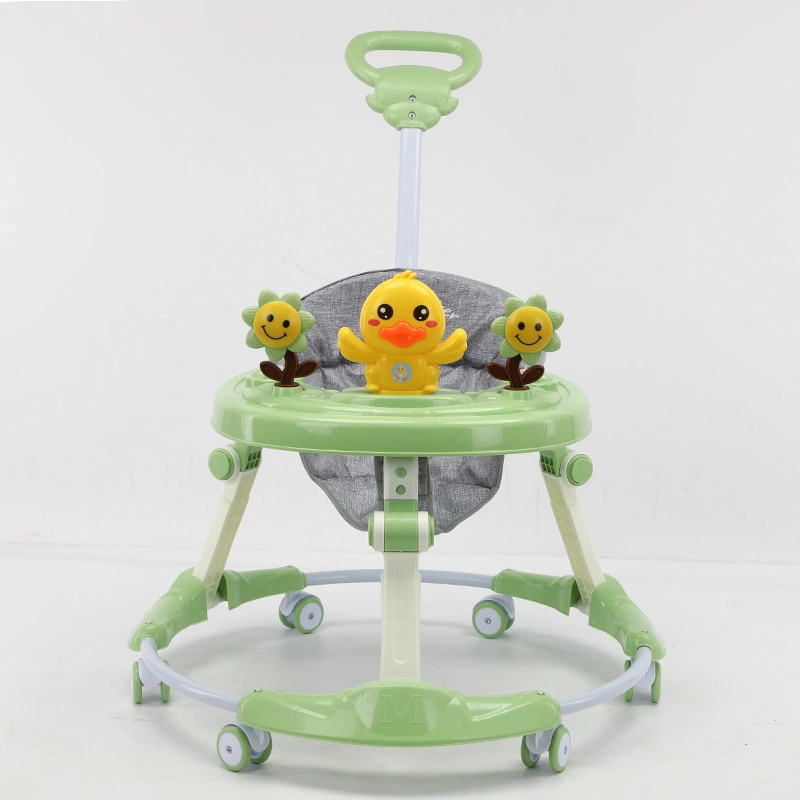 Un Baby Walker plegable con una llave, Baby Walker multifuncional con música