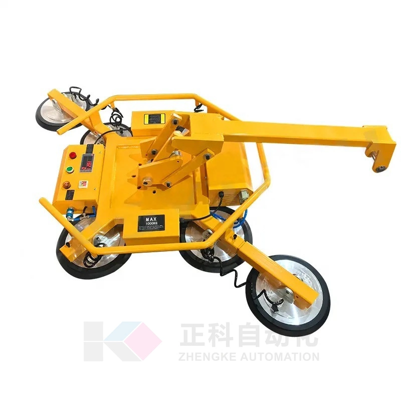 400kg Powered Battery Suction Pad Vacuum Lifter Equipment for Glass Sheet Transportation