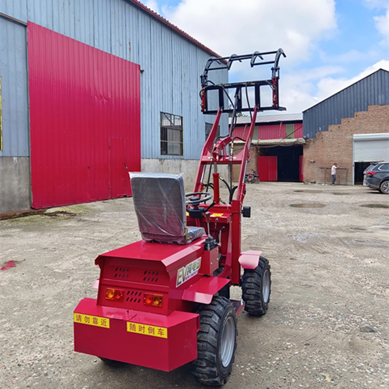 Road Construction Small Light Shoveling 500kg Electric Grabber Skid Steer Loader