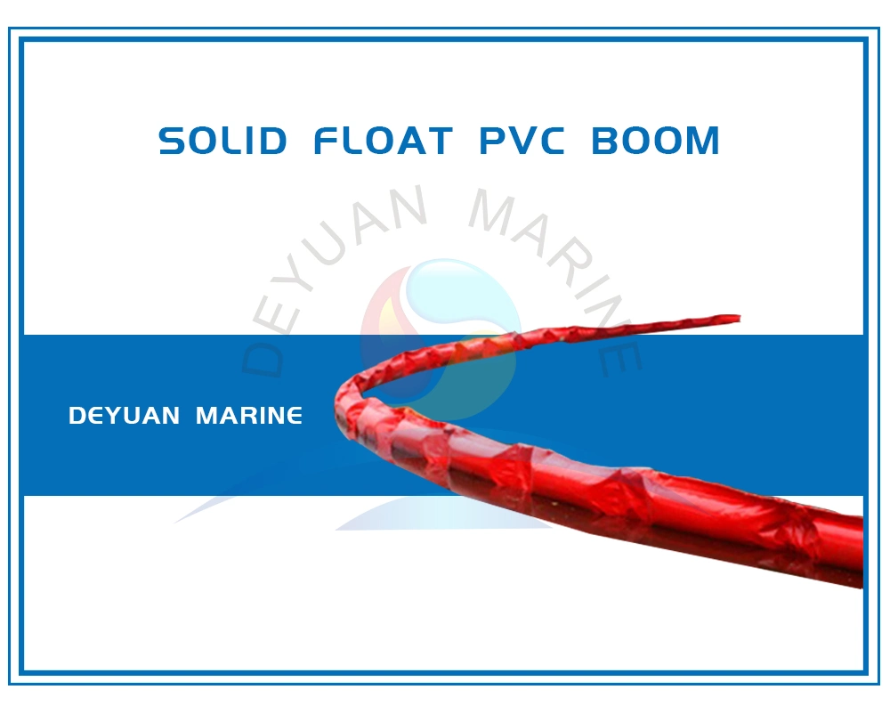 PVC Inflatable Solid Floating Type Oil Barrier Boom Fabric