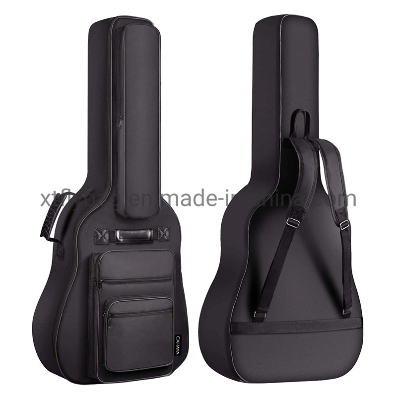 40 41 42 pulgadas Acoustic Guitar Bag relleno grueso impermeable Funda de guitarra Bolsa de poliéster con gancho trasero