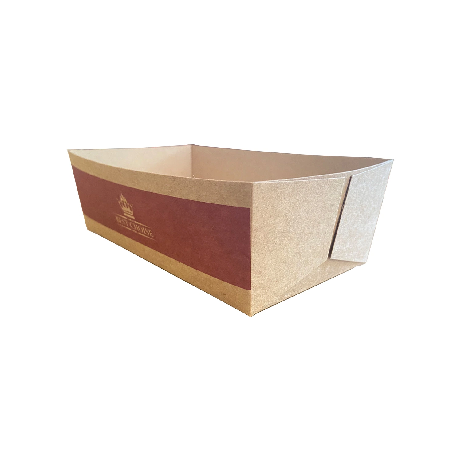 Kitchenware Factory Wholesale/Supplier High quality/High cost performance Kraft Paper Food Grade Packaging Container Takeout Order Togo Box Paper Tray Premium Paper Plate Serving Boats Plate