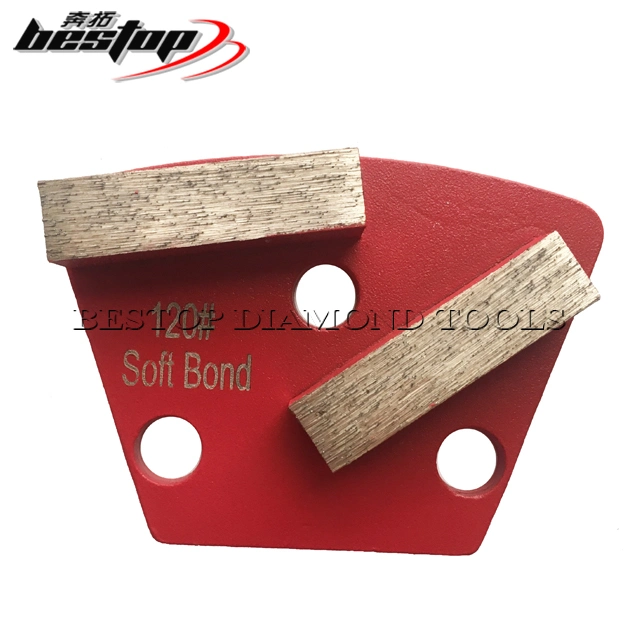 Trapezoid Concrete Floor Diamond Grinding Segments 40X10X10mm