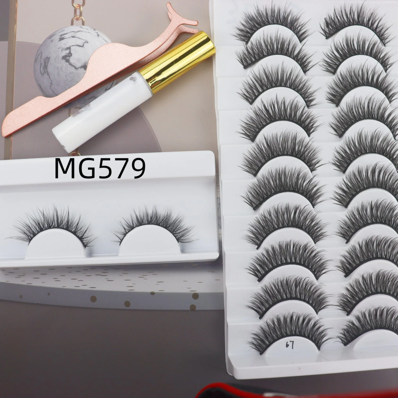 2023 Venta en caliente Maquillaje Eyelashes Mink Lashes con Precio de fábrica