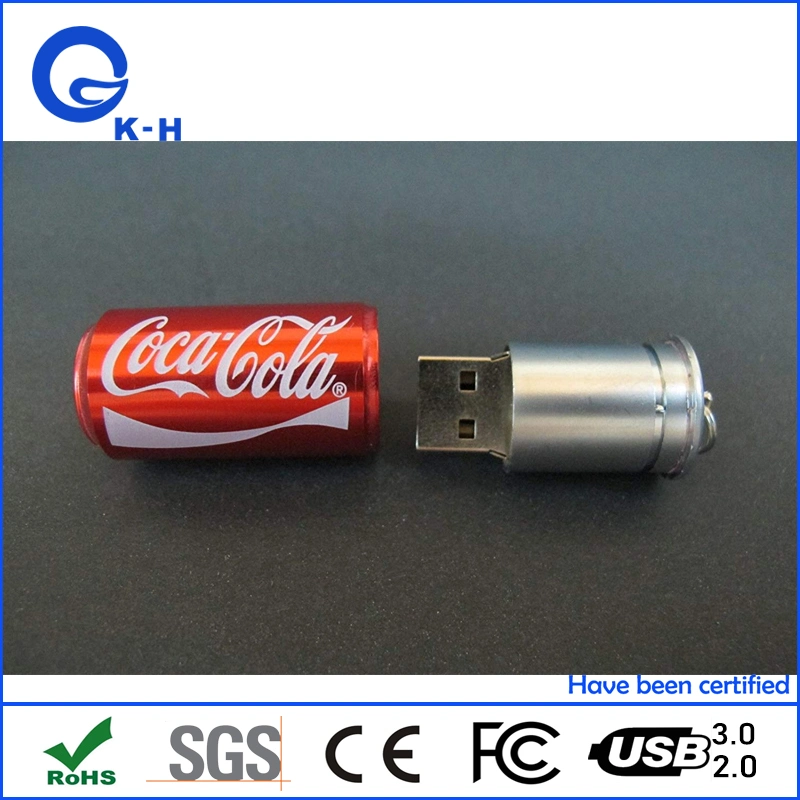 Metal Coca Cola Style USB Flash Memory Storage 1GB 2GB 4GB 8GB