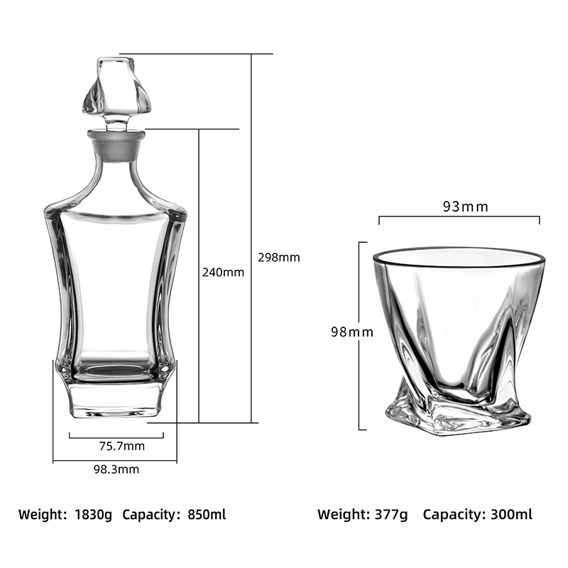 Whiskey Glass Cup Decanter Set Drink Whiskey Glasses Decanter Gift