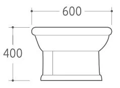 Sanitarios baño Porcealin de cerámica de la mujer la arandela bidé (HZ007)