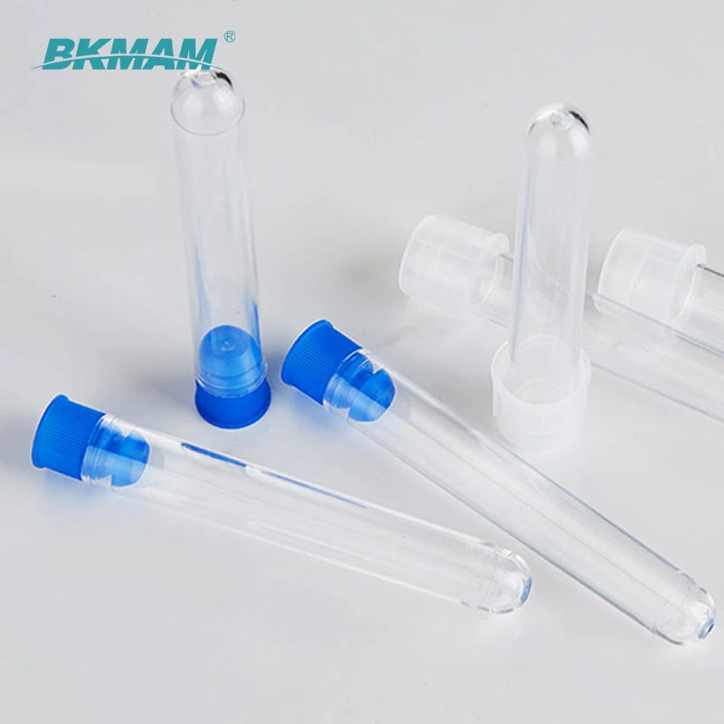 PS 12mm 13mm 15mm 16mm 20mm 12 X 75 15X100mm 16 X 150 Small Plastic Sample Test Tube