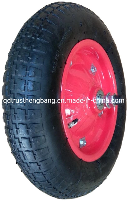 Heavy Duty Pneumatic Rubber Solid Rubber Polyurethane Flat Free PU Foam Trolley Wheelbarrow Wheel