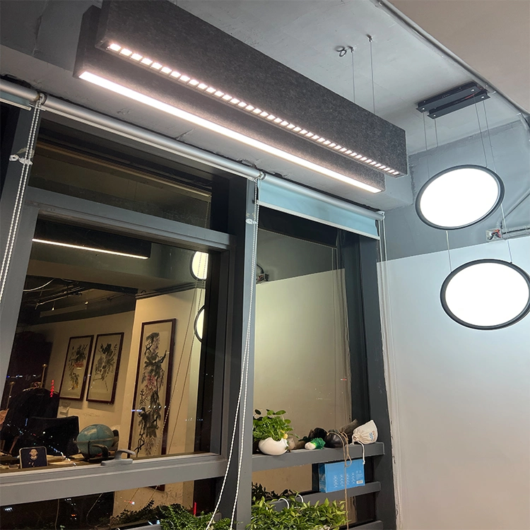 High quality/High cost performance Sound Absorption Environmental Protection LED Linear Luminaires with Different Sizes