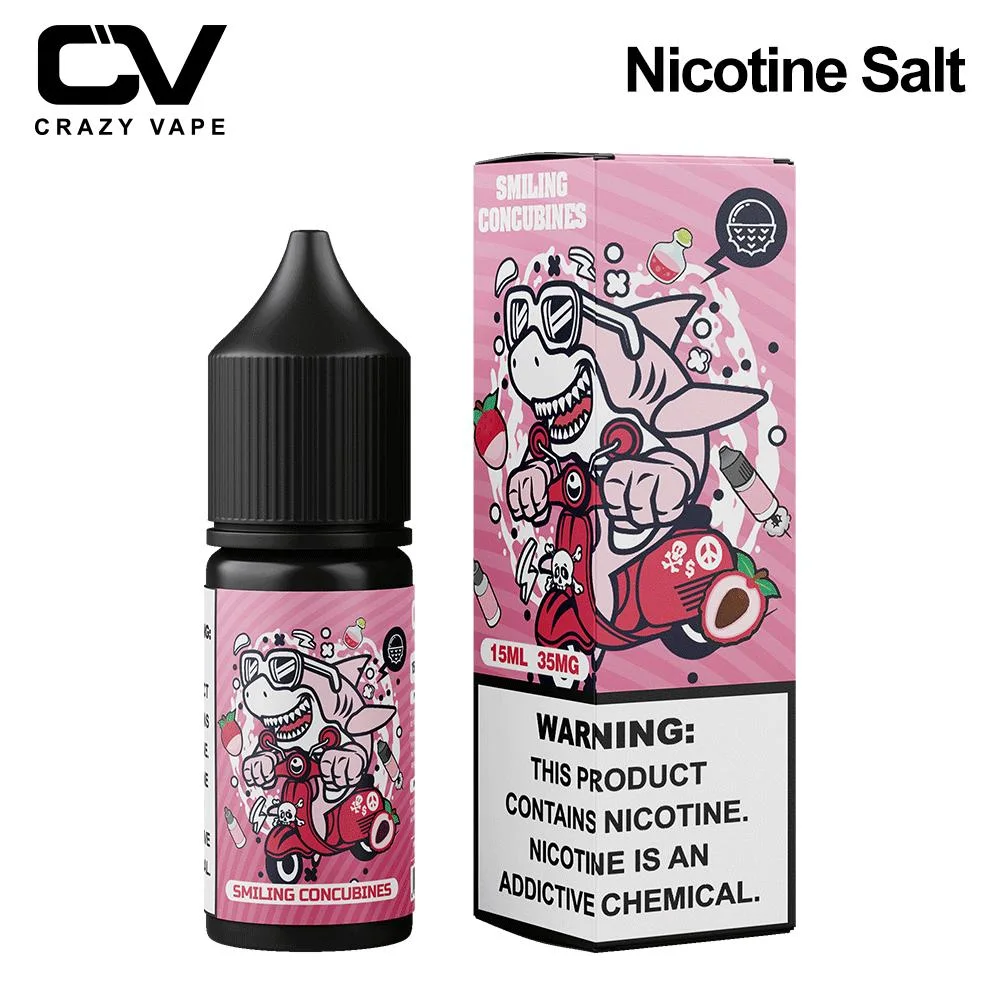 Neu Crazy Vape Bestseller Großhandel OEM ODM Nikotin Salz 15ml 35mg E Flüssig-E-Jucie für Vape